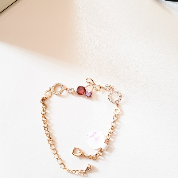 Fashion jewelry 18k gold plated cherry bracelet - Picture 4 of 4